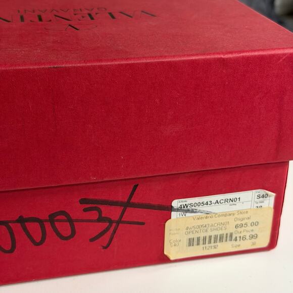 Valentino Garavani Antique Yellow Leather Platform Heels Size 38 - Picture 14 of 16